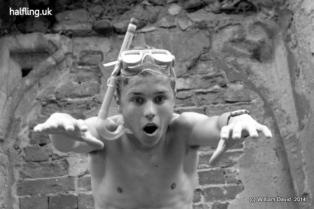 Sam taking a leap in his first shoot!! [halfling project]